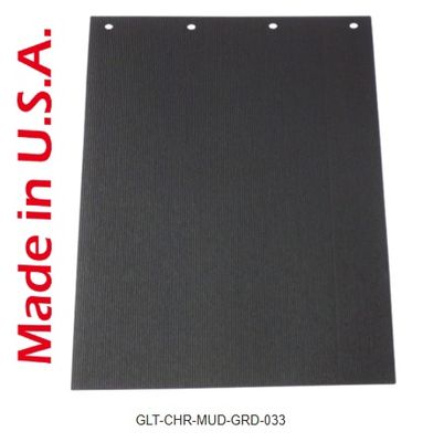 Black Rubber Grooved Low Spray Mud Flaps 24" x 36" 5.5Lbs/354-24X36-RB