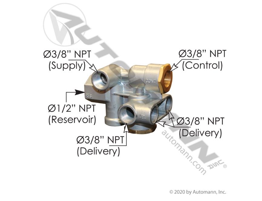 Spring Brake Control Valve /170.110500 /ESL110500, RSL110500