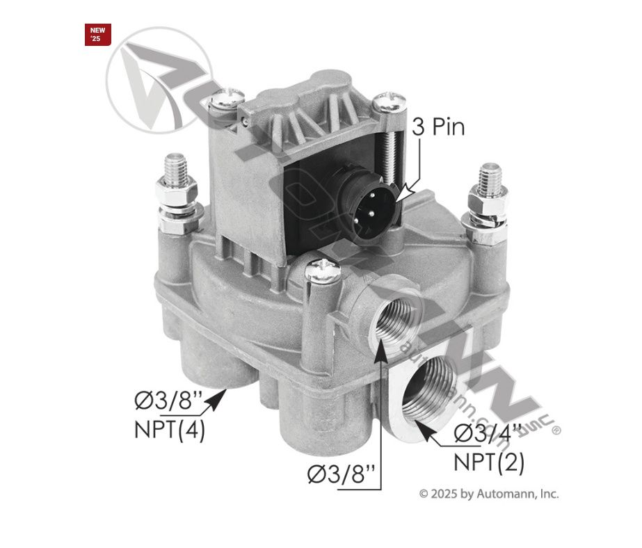 Wabco Type ABS Solenoid Relay Valve  / 170.4721950330