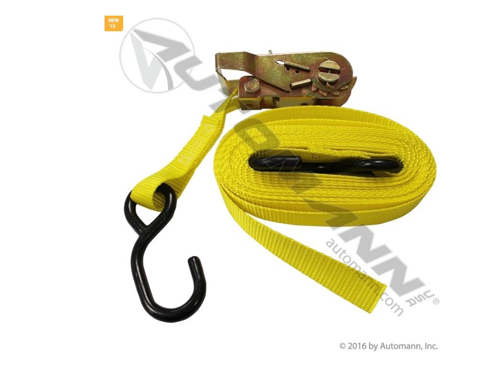 Ratchet Strap Vinyl S-Hooks 1in X 16FT / 573.A116RS   / 711587PK