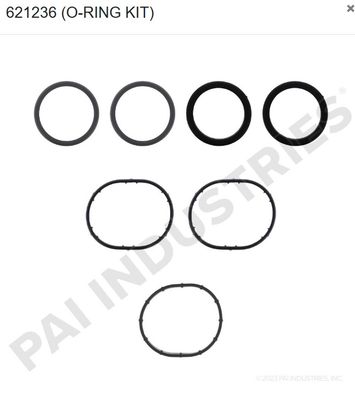 OIL PUMP PICKUP TUBE O-RING KIT DD15 / PAI 621236