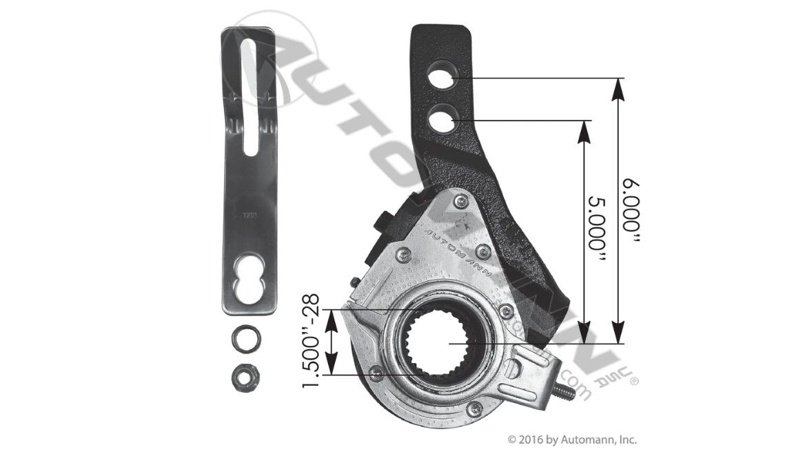 Haldex Type Slack Adjuster 5in-6in / 135.2830 /  E6925B, M807024, 40010140