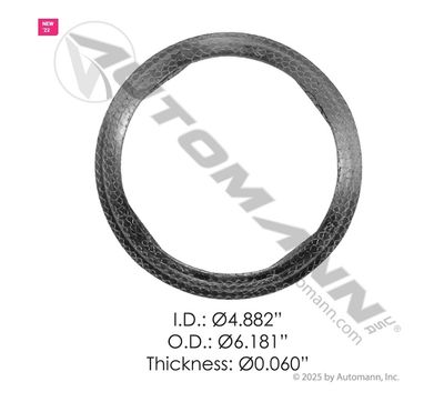 DPF Gasket Cummins Paccar / 562.U85649 / 1827320PE, 2880215, A029E744