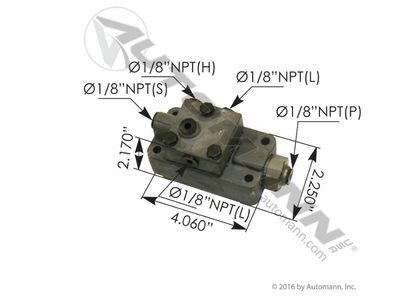 Fuller Type Universal Slave Valve    P/N A5000 / 170.A5000 /  01648162C91, FULA5000, 15534407