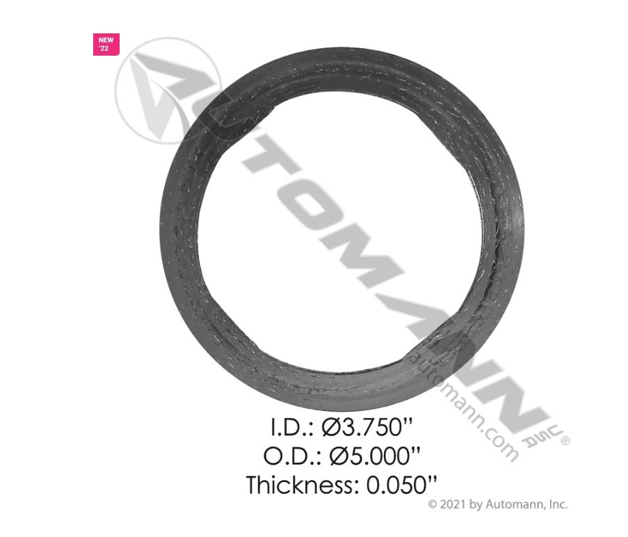 DPG Gasket Cummins Outlet, 3.75in ID X 5.0in OD  / 562.U858214 / 2880214, A029E743