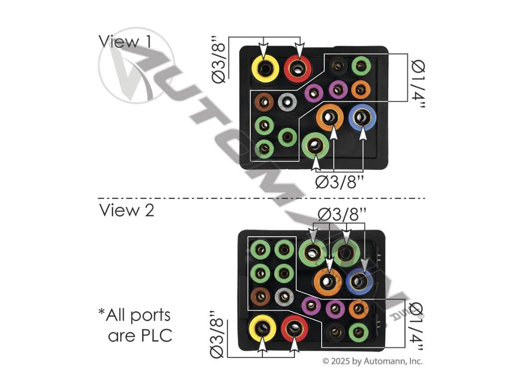 Air Manifold for Peterbilt / 170.1023 / G586032001