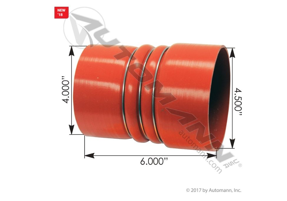 CAC Connector Reducer Hot Side 4.5&quot;- 4 / 561.15400450 / D10298761, 7711