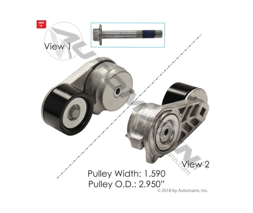 Continental Elite Tensioner Assembly Mack CXU, MP7 Engine 2015-16 Volvo VNL 670 / 740/ 760/ 770/ 780/ 860 / VNR 300/ 400/ 640ly  / 816.49608