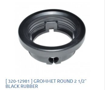 Grommet Round 2-1/2&quot; Black Rubber /320-12981