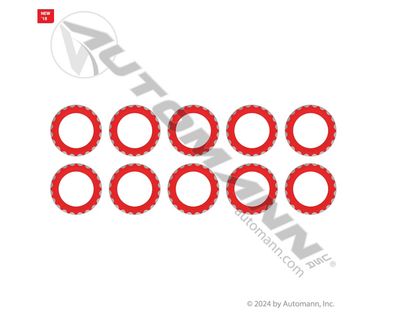 AC Stat Seal Gasket No 12 Red 10pk / 830.52312R-10 / 0142, 16-4273, 2313204000, ABPN83312220