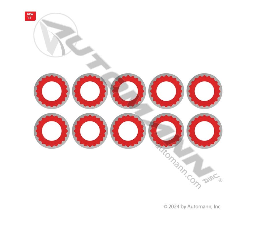 A /C Compressor Stat Seal Gasket Red 10pk / 830.52301R-10 / 0140, 16-4272, 2313205000, ABPN83312372