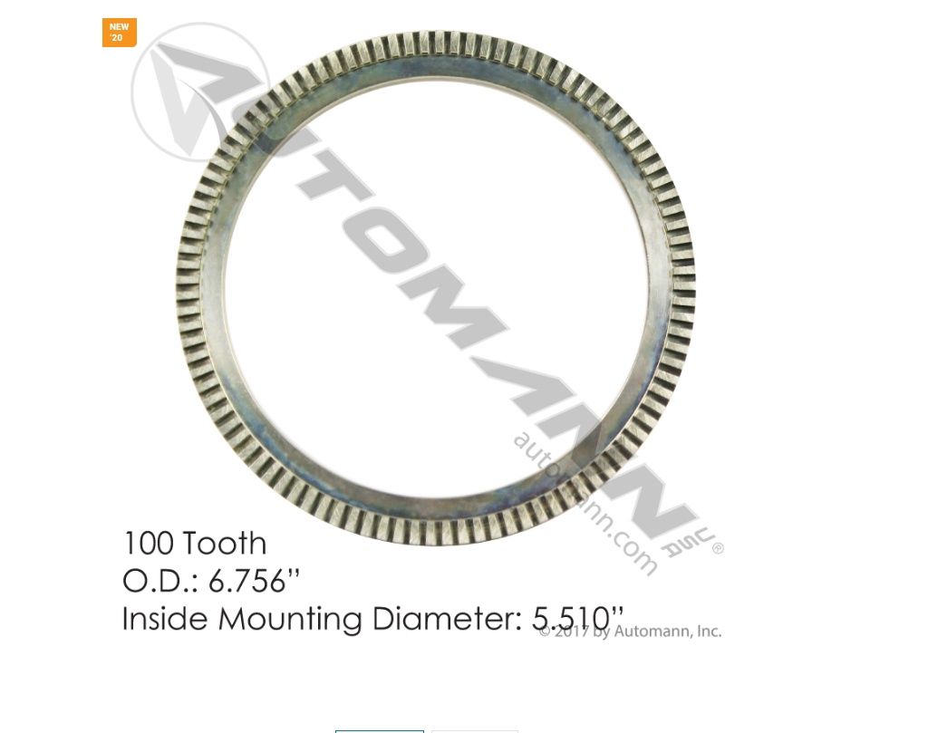 ABS Tone Ring for Wheel Hub / 150.ABS1053 / 00100925, 51053