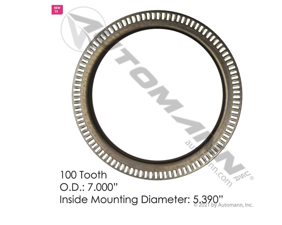 ABS Tone Ring for Aluminum Hub P/N CM10009780 / 150.ABS9780 / 2596995C1, CM10009780
