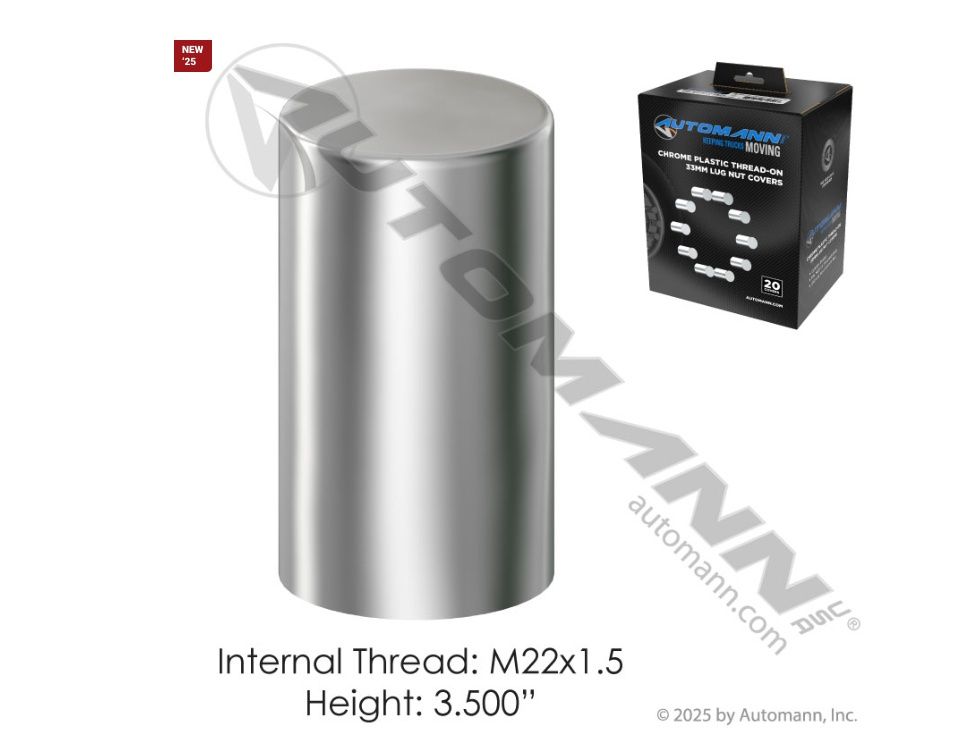 Chrome Plastic Thread On M22x1.5 20PK  / 562.A4050CP-BX20 / 10013B