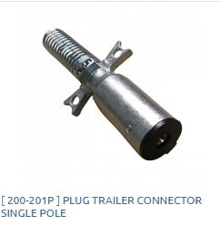 Trailer Plug - Connector Single Pole / 200-201P