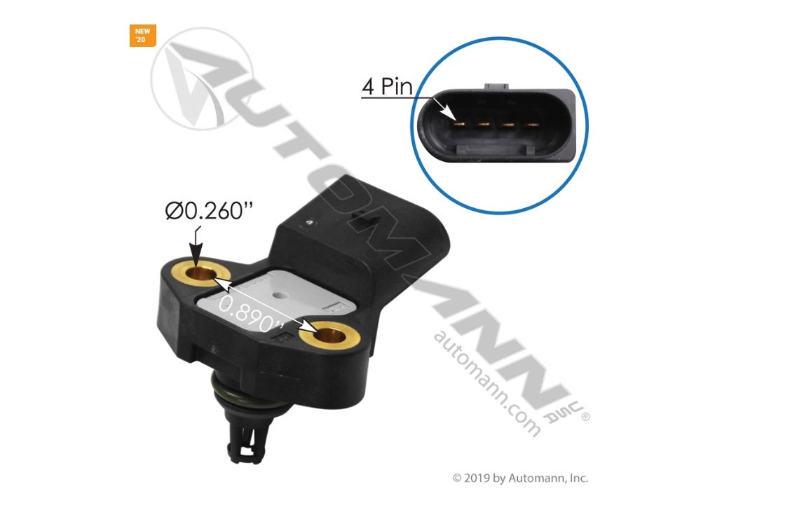 Intake Manifold Inlet Sensor - Freightliner OEM P/N A0091539128