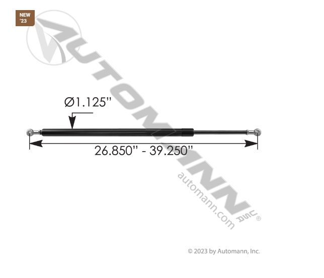 Hood Shock for Freightliner / 565.585824 /A1721073000, A1720496000, A17-20496-000