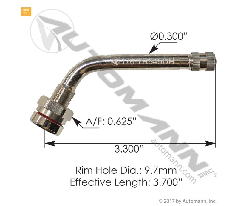 Valve Stem 3.700in Angled   / 1170.TR545DH-50