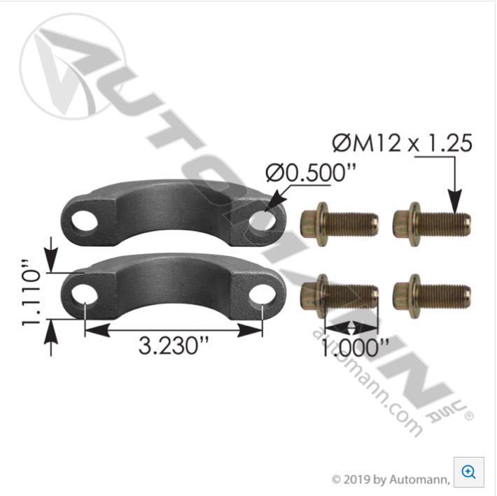 Universal Joint Strap Kit for SPL170X -AUTOMANN - P/N 752.1707018X