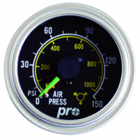 MECHANICAL AIR GAUGE 150PSI DOUBLE NEEDLE - KTC - P/N  216-72250