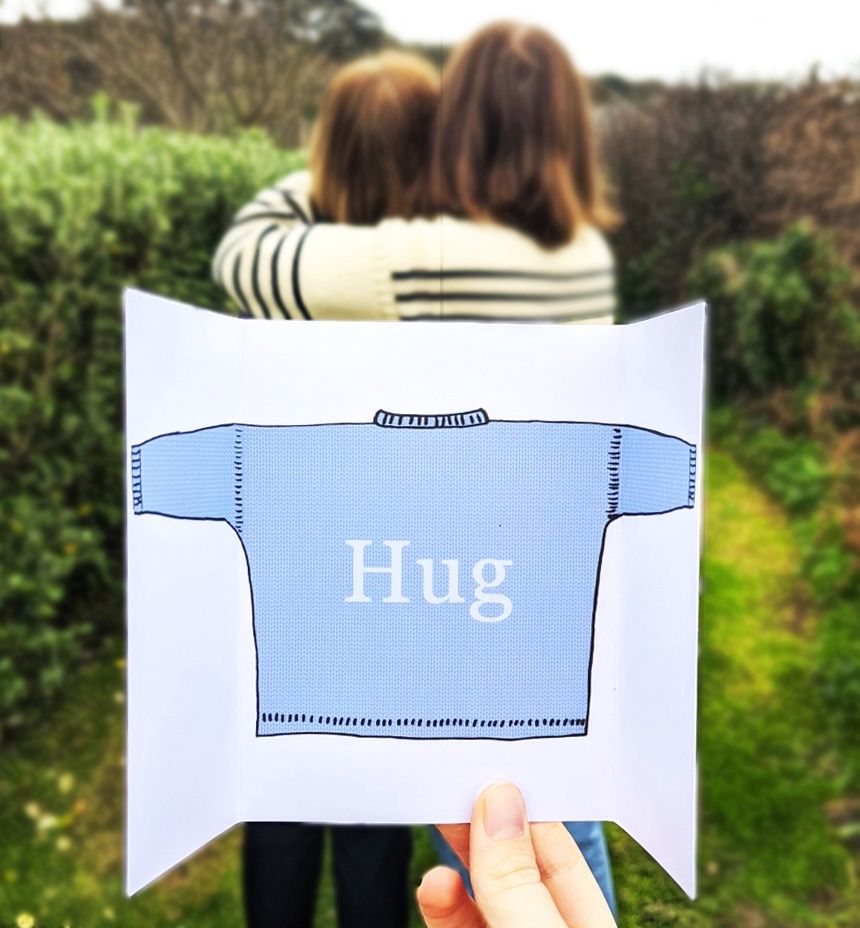 Traditional Guernsey Hug Greetings Card