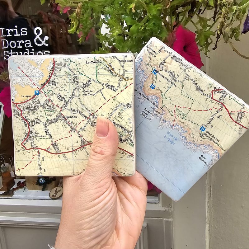 Guernsey Map Coaster by Mooch Creations