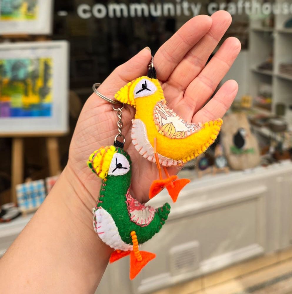 Handmade Keyrings by Lynn Graham, Design: Puffin