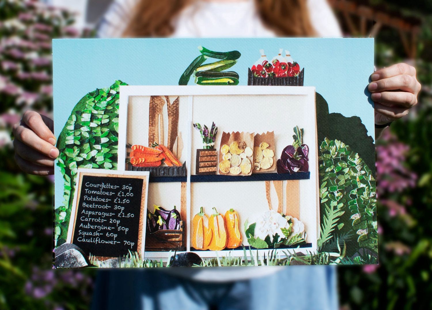 Hedge Veg Print by Ellie Atkinson
