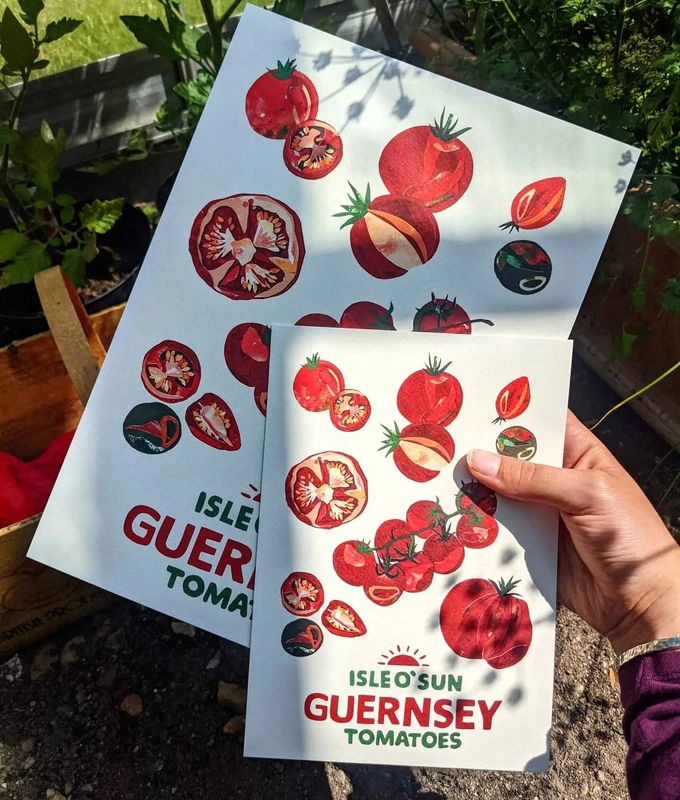 Guernsey Tomatoes Print by Ellie Atkinson