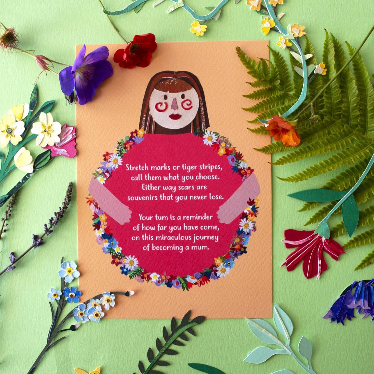 Mum Tum Print by Ellie Atkinson