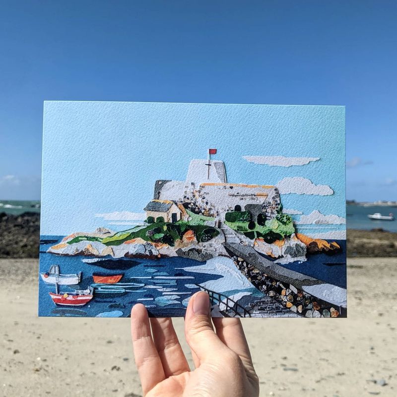 Fort Grey Print by Ellie Atkinson