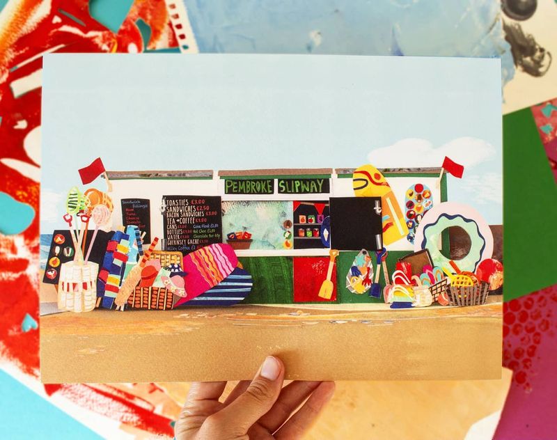 Pembroke Kiosk Print by Ellie Atkinson
