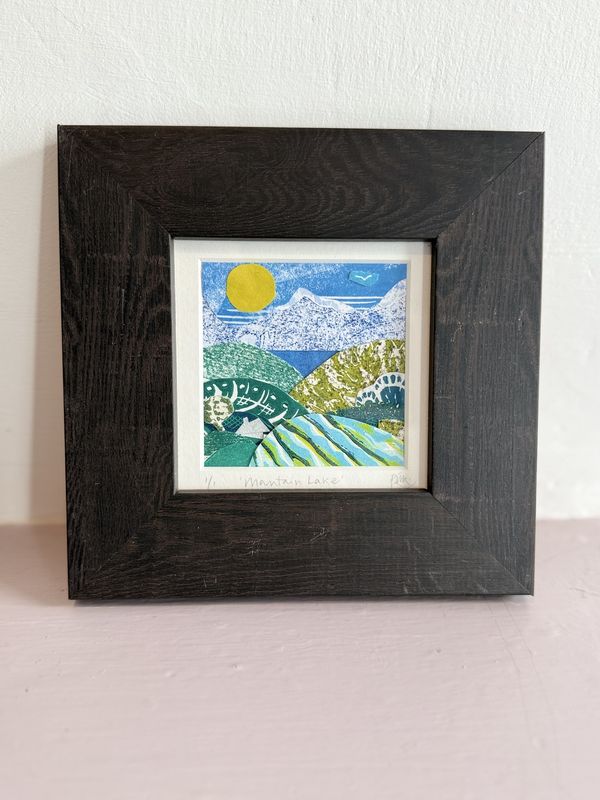 Framed Linoprint Collages by Beck Knight