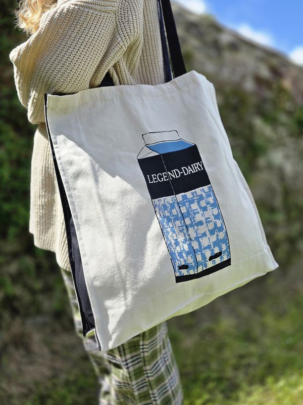 Legend-Dairy Milk Canvas Tote Bag by Iris &amp; Dora