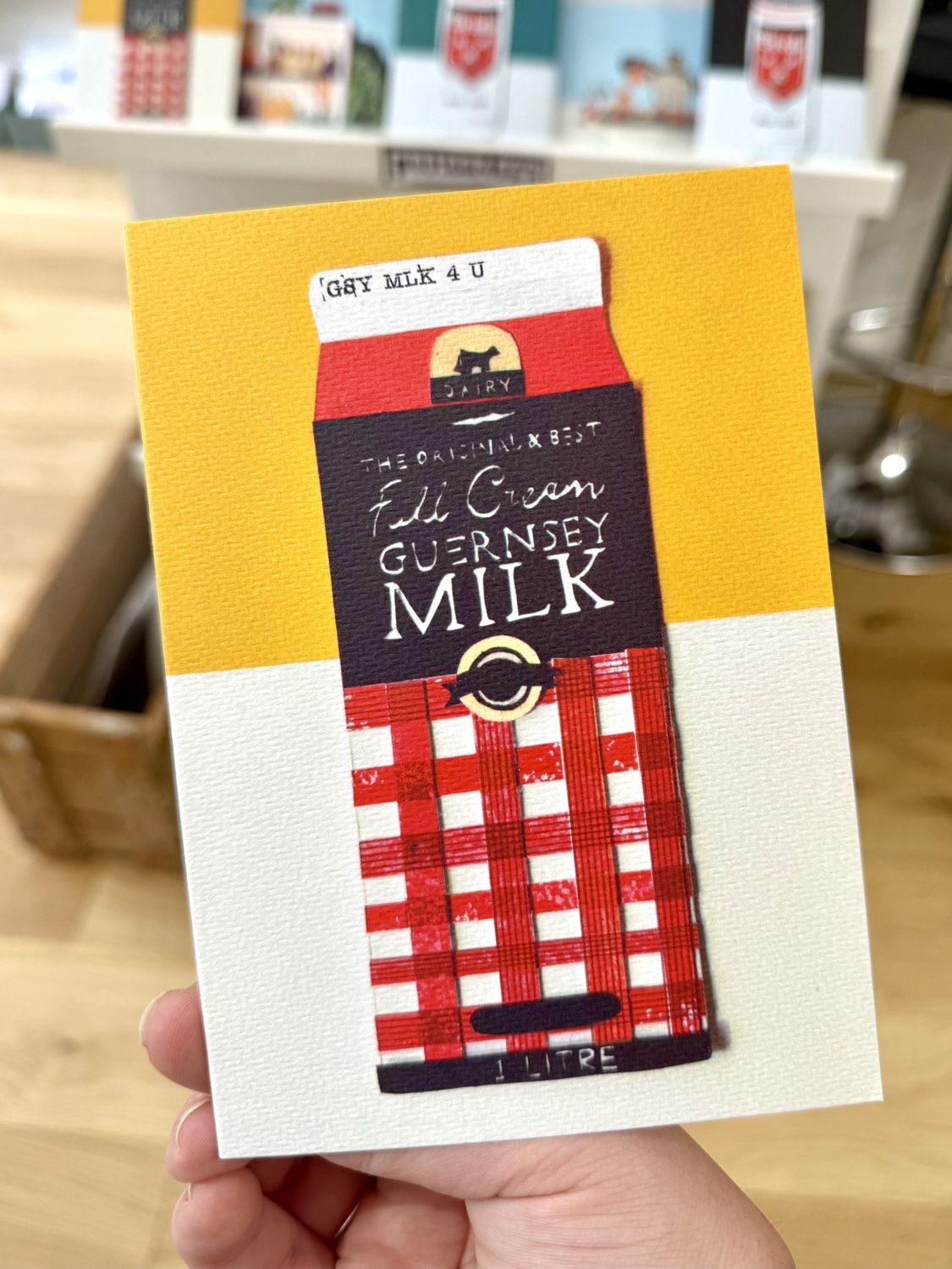 Cards by Ellie Atkinson, Design: Guernsey Milk