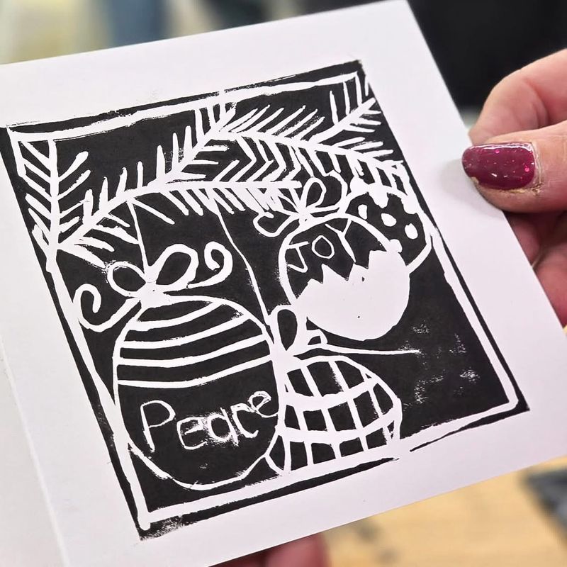Handmake Your Own Lino Cut Christmas Cards - Monday 24th November 6-8pm