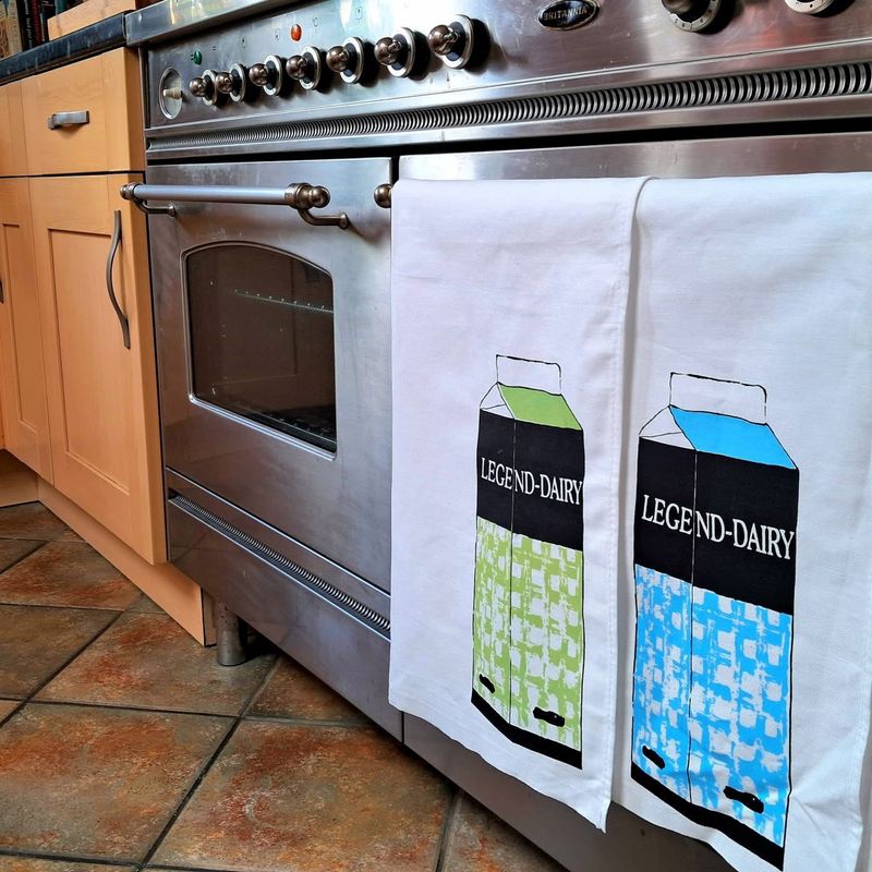 Legend-Dairy Milk Tea Towel by Iris &amp; Dora