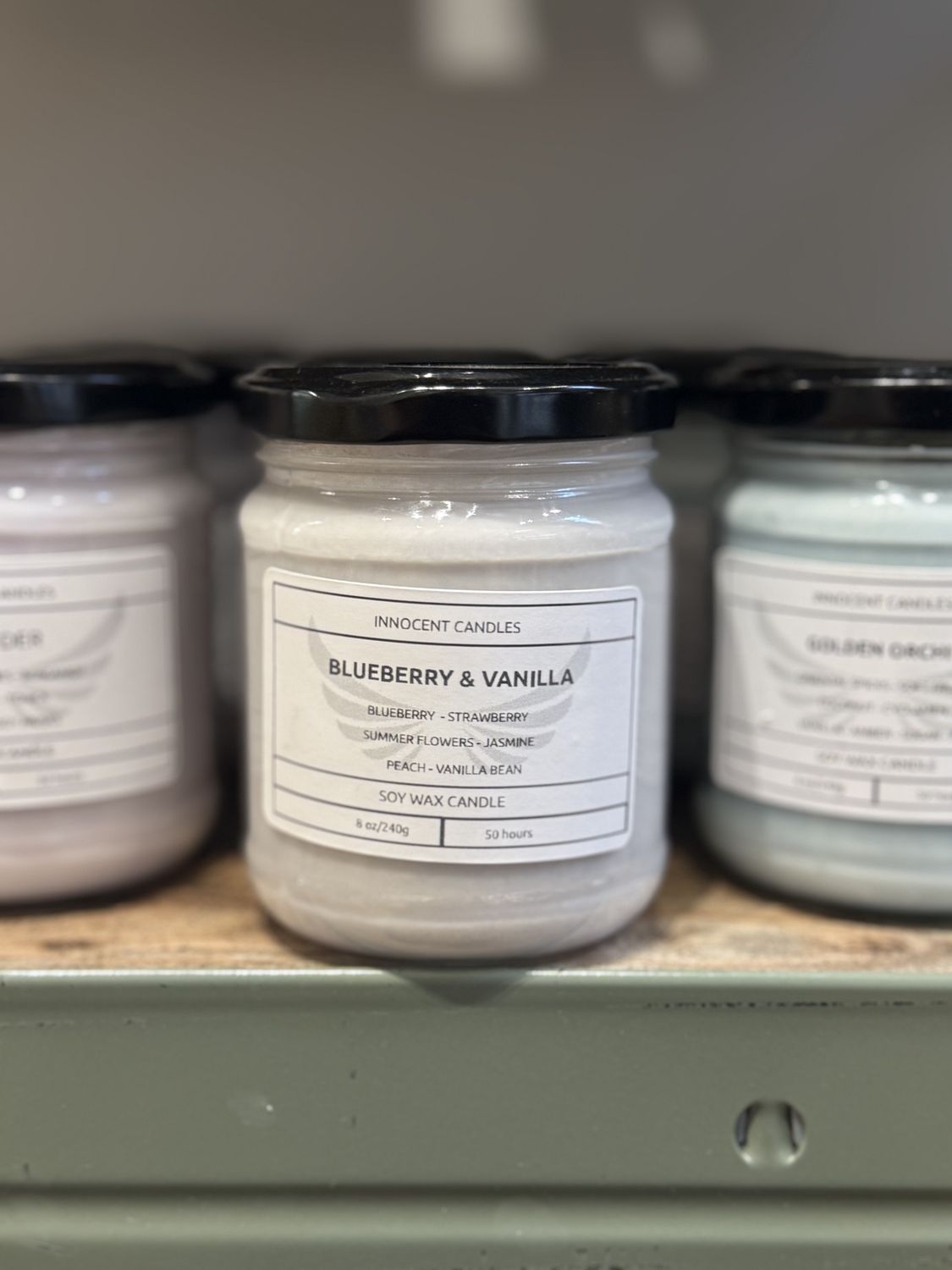 Soy Candles by Innocent Candles, Scent: Blueberry &amp; Vanilla