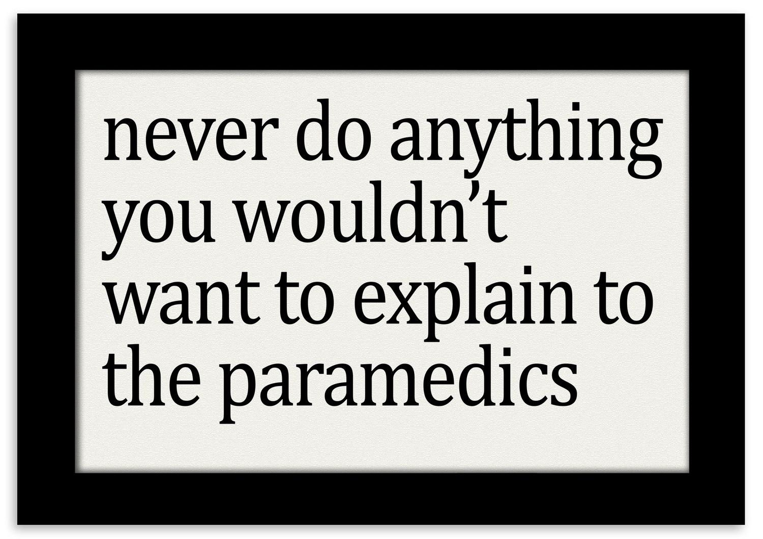 Observations on Life by Iris &amp; Dora, Design: Paramedics, Style: Framed