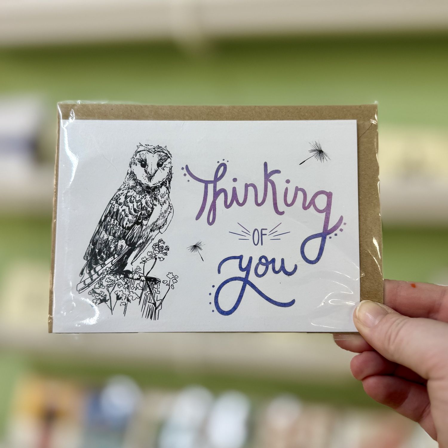 Cards by Georgina Smart, Design: Thinking of You (Owl)
