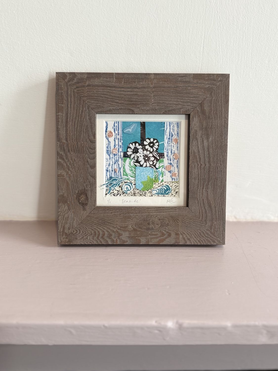Framed Linoprint Collages by Beck Knight, Price: Seaside