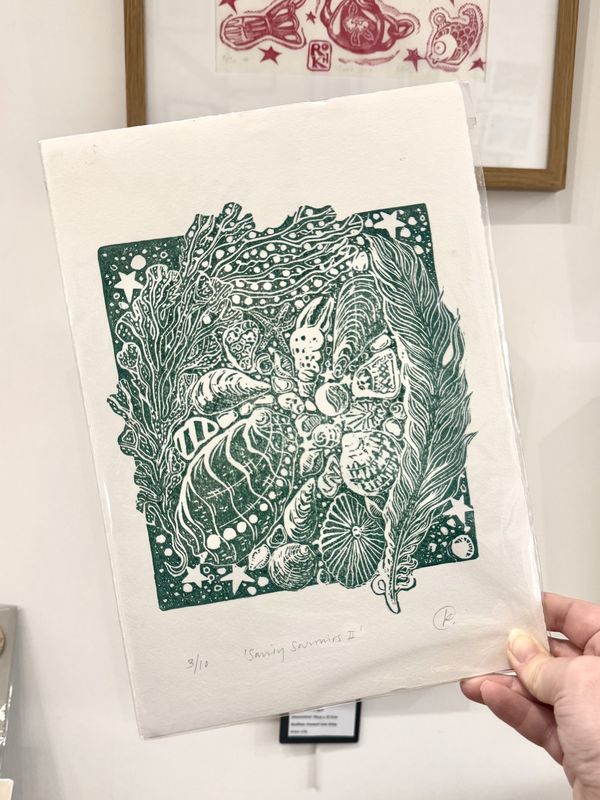 A4 Lino Print by Beck Printmaker
