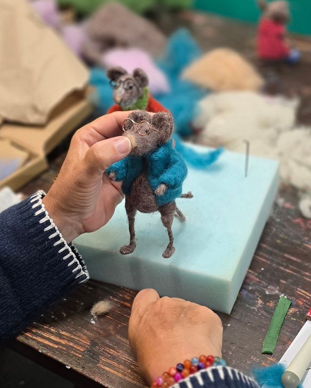 Make a Needle Felted Mouse: From Wool to Whiskers
