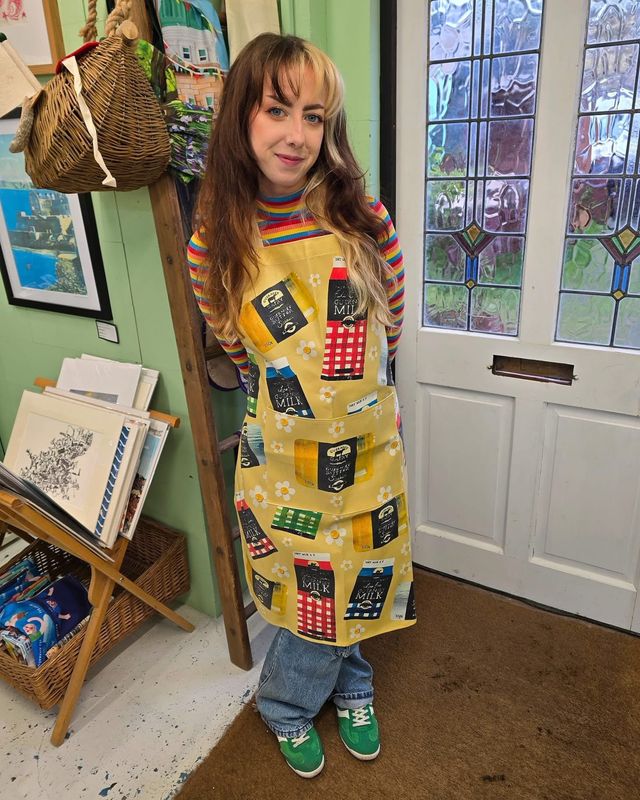 Oil Cloth Aprons by Ellie Atkinson