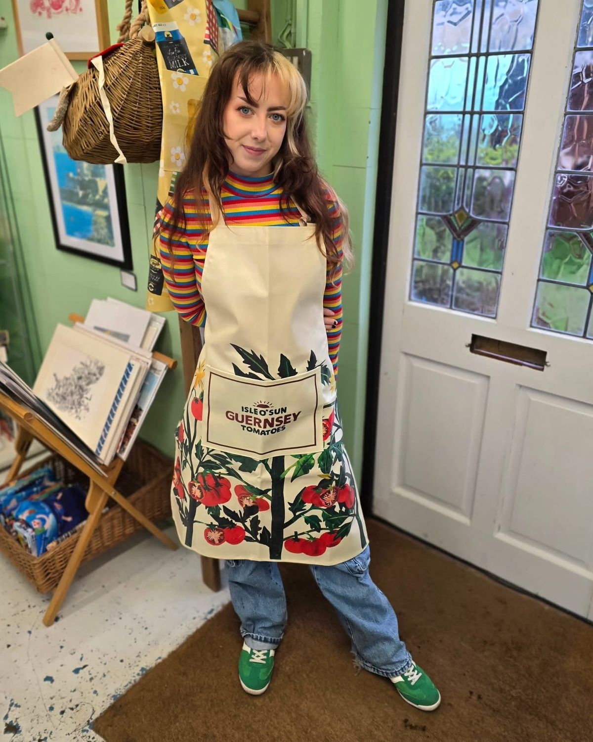 Oil Cloth Aprons by Ellie Atkinson, Design: Tomatoes