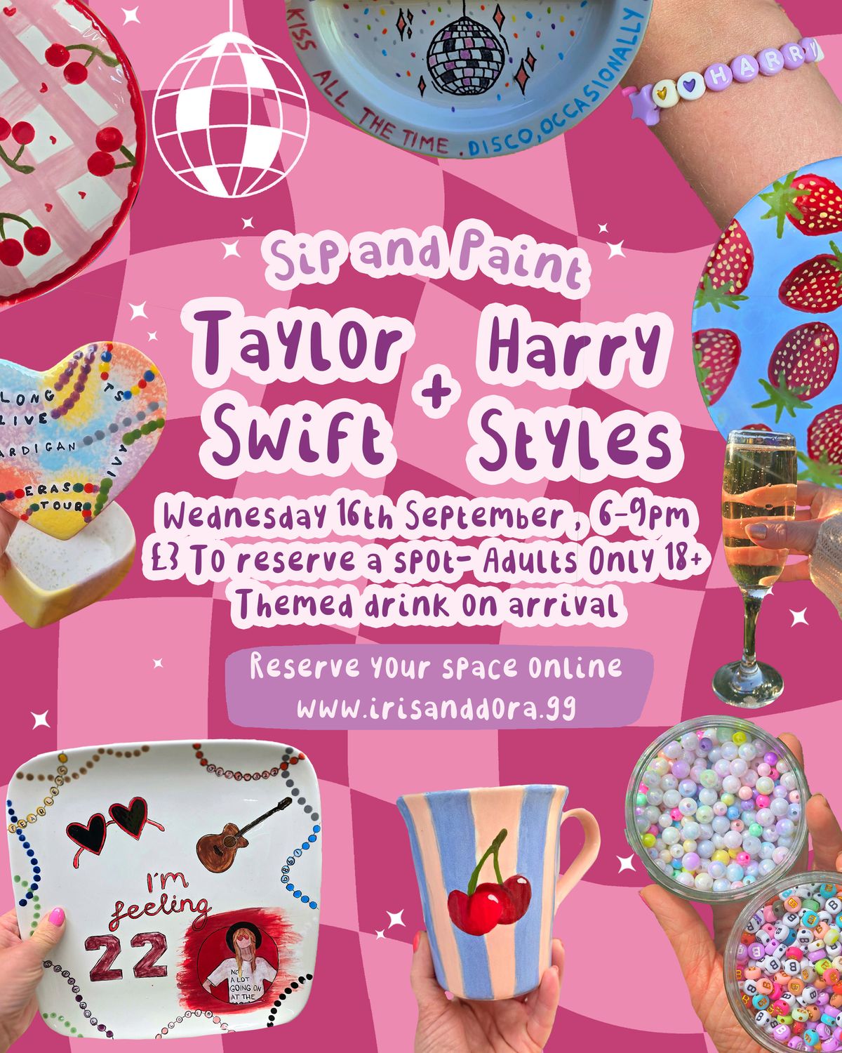 Swift &amp; Styles Themed Sip and Paint Evening - Wednesday 16th September 2026 6-9pm