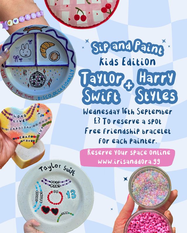 Kids and Teen Edition - Swift and Styles Afternoon Pottery painting