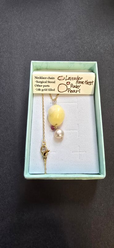Guernsey Periwinkle Necklace by Happiest Jewellery