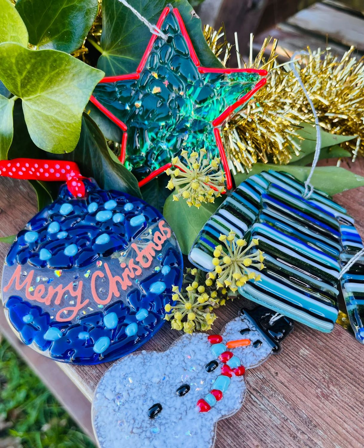 Festive Fused Glass Decoration Workshop - Daytime Workshop