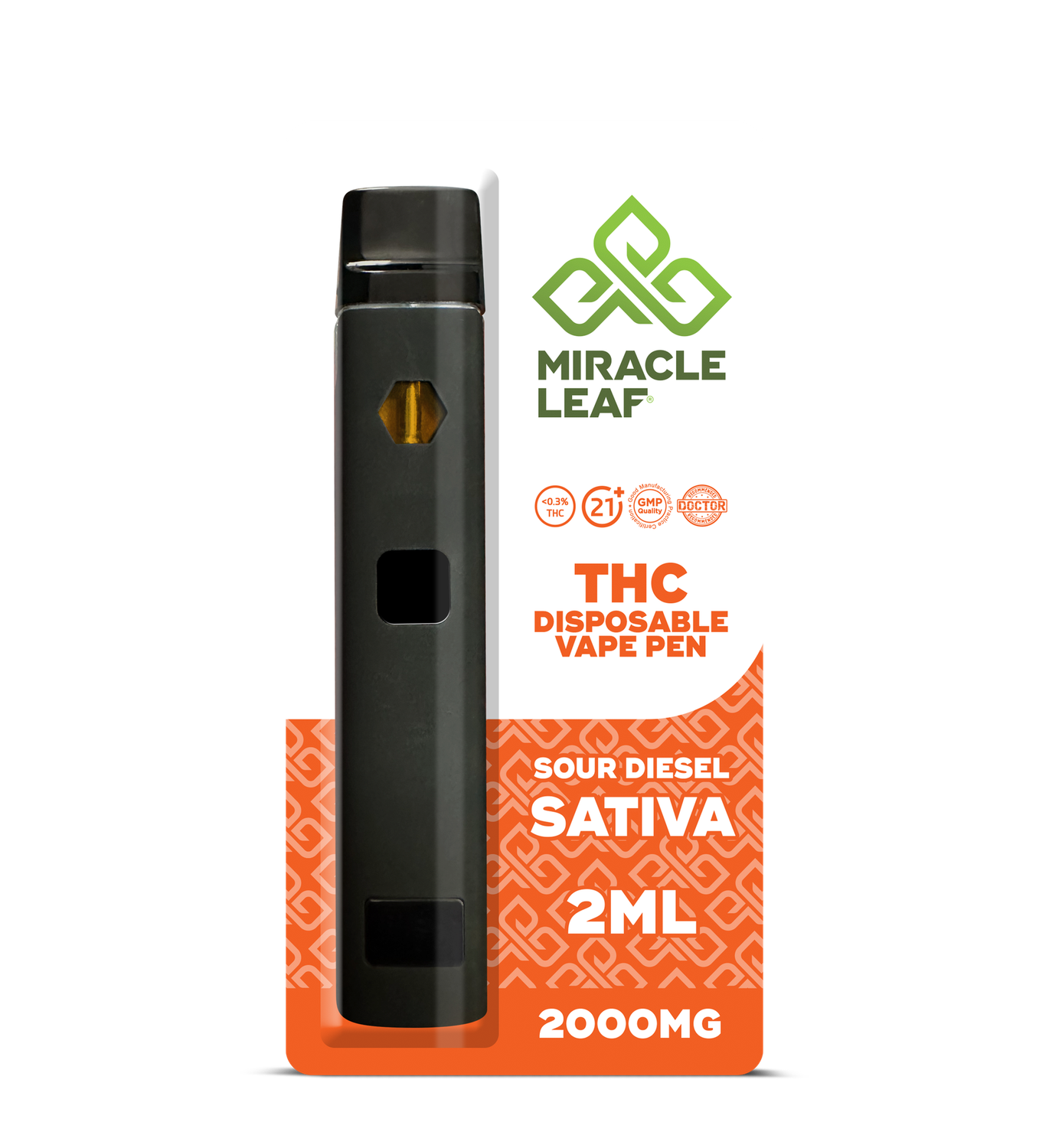 Delta-8 Disposable Vape, Flavor: Sour Diesel